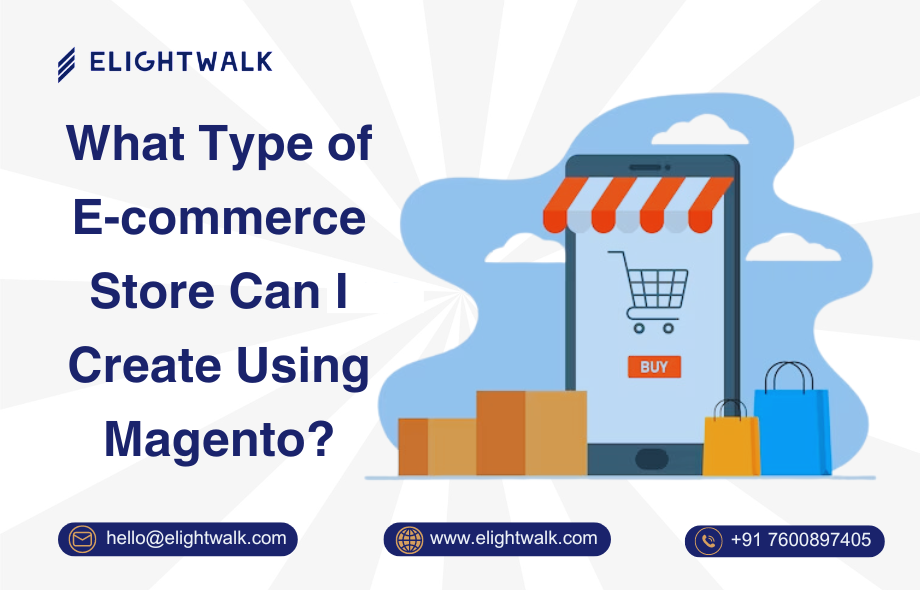 e-commerce store create using Magento