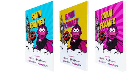 Image sources: Foamex Printing Company UK