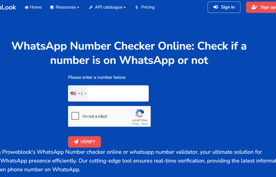 WhatsApp Number Checker