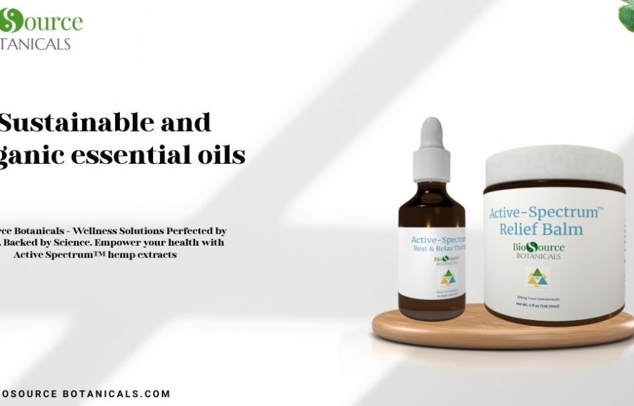 Sustainable and organic essential oils